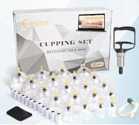 Cupping Therapy Set 20 Cups, Large Size V2.0 for Women Men Vacuum Cup for Body Muscle Back Pain Relief Massage Suck Cellulite Suction Device Cups Cupping Therapy Set VV01