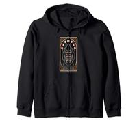 Cupping Therapy Tarot Card The Tension Reader Woman Zip Hoodie