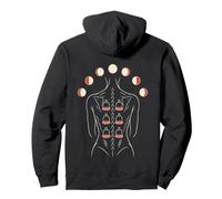 Cupping Therapy Woman Moon Phases Back Print Pullover Hoodie