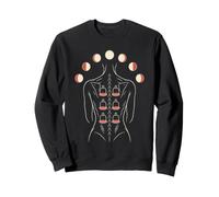 Cupping Therapy Woman Moon Phases Back Print Sweatshirt