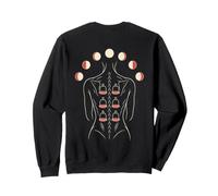 Cupping Therapy Woman Moon Phases Back Print Sweatshirt