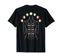 Cupping Therapy Woman Moon Phases Back Print T-Shirt