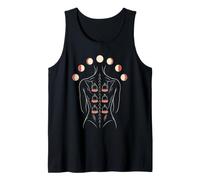 Cupping Therapy Woman Moon Phases Back Print Tank Top