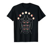 Cupping Therapy Woman Moon Phases Back Print Value Graphic T-Shirt