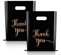 Cupplation Thank You Merchandise Bags 30 Pack, Large 12x15 inches, Extra Thick1.85 Mil, Retail Plastic Shopping Merchandise Gift Bags Tear Resistant Strong Durable Anti Stretch, 100% Recyclable