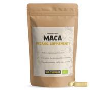 Cupplement Maca 100 Capsules 500 MG Per Capsule Organic - Supplement - Root - Superfood - Pure - No Powder, Pills, Arginine, Tablets, Extract or Black Root - Superfood - Peru - Red - Maca Powder - Mac