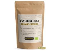 Cupplement Psyllium Fibers 100 Capsules Psyllium Husk Organic - No Powder or Tablets - Psyllium Seed - Supplement - Superfood - Fiber Supplements - Fiber