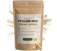 Cupplement Psyllium Husk Fiber Capsules 500 mg 60 Vegan Capsules - Fiber Psyllium Seed - Intestinal Health