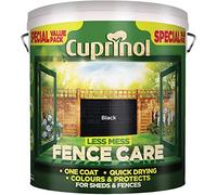 Cuprinol 2 x Less Mess Fence Care Black 6 Litre, 6l