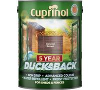 Cuprinol 5 Litre, 5 Year Ducksback Colours Harvest Brown