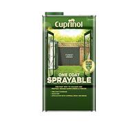 Cuprinol 5 Litre One Coat Sprayable Fence Treatment Forest Green