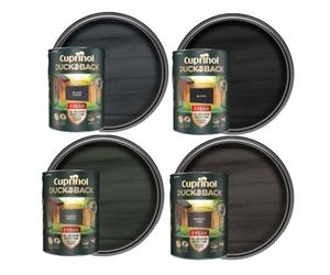 Cuprinol 5 Year Ducksback 5L Fence Shed Paint Silver Green Black Forest