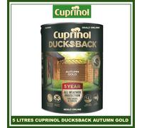 Cuprinol Ducksback 5 Year Waterproof for Sheds and Fences, 5 L - Autumn Gold