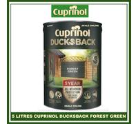 Cuprinol 5092438 Ducksback 5 Year Waterproof for Sheds & Fences Forest Green 5 Litre