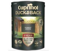 Cuprinol 5092438 Ducksback 5 Year Waterproof for Sheds & Fences Forest Green 5 Litre