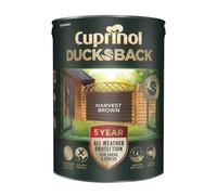 Cuprinol Ducksback Shed & Fence Paint 5 Year Waterproof – Harvest Brown 5 L