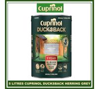 Cuprinol Ducksback Herring Grey Matt Arbours, Fencing, Gates, Sheds & Summerhouses, 5L