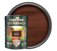 Cuprinol Ducksback 5 Year Waterproof for Sheds and Fences, 5 L - Autumn Brown