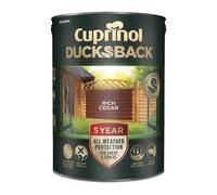 Cuprinol Ducksback 5 Year Waterproof for Sheds & Fences Rich Cedar 5 litre