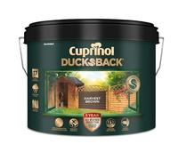 Cuprinol 5 Year Ducksback Shed and Fence Paint 9 Litre, Harvest Brown
