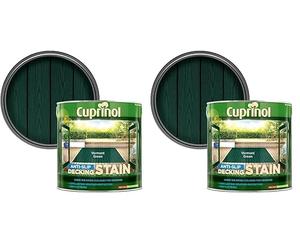 Cuprinol 5083458 2.5L Anti Slip Decking Stain - Vermont Green (Pack of 2)