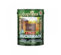 Cuprinol 5092432 Ducksback 5 Year Waterproof For Sheds & Fences Harvest Brown 5 Litre