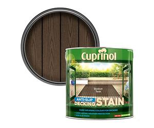 Cuprinol 5092617 2.5L anti slip Decking Stain Boston Teak