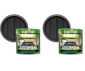 CUPRINOL 5122405 Anti Slip DECKING Stain Black ASH 2.5L (Pack of 2)