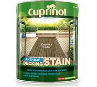 Cuprinol Decking Stain 5097039 – Anti-Slip Exterior Woodcare, Matt – Country Cedar 5L