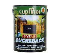 Cuprinol Ducksback Timbercare Paint Black 5L - Wilko