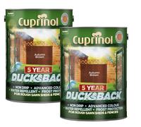Cuprinol Ducksback 5 Year Waterproof For Sheds And Fences, 10L - Autumn Brown