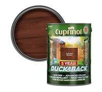 Cuprinol Ducksback 5 Year Waterproof for Sheds and Fences, 5 L - Autumn Brown