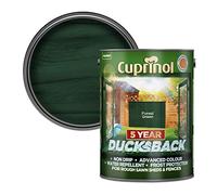 Cuprinol Ducksback 5 Year Waterproof for Sheds and Fences, 5 L - Forest Green
