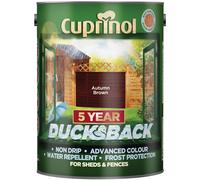 Cuprinol Ducksback 5 Year Waterproof for Sheds & Fences Autumn Brown 5L