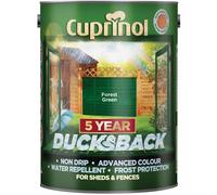 Cuprinol Ducksback 5 Year Waterproof for Sheds & Fences Forest Green 5L