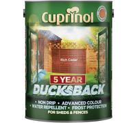 Cuprinol Ducksback 5 Year Waterproof for Sheds & Fences Rich Cedar 5L