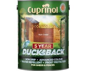 Cuprinol Ducksback 5L Garden Shed & Fence Paint Various Colours / Shades