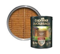 Cuprinol Ducksback Autumn Gold Multi-Surface Exterior Shed & Fence Treatment Wood Paint, 5L Tin