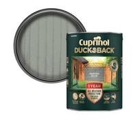 Cuprinol Ducksback Dusted Aloe Matt Exterior Arbours, Fencing, Gates, Sheds & Summerhouses Preserver Wood Paint, 5L Tin