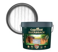 Cuprinol Ducksback Herring Grey Matt Exterior Arbours, Fencing, Gates, Sheds & Summerhouses Preserver Wood Paint, 9L Tin