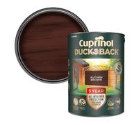 Cuprinol Ducksback 5 Year Waterproof for Sheds and Fences, 5 L - Autumn Brown