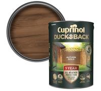 Cuprinol Ducksback Shed & Fence Paint Autumn Gold 5L - Cuprinol Fence Paint, 5-Year Weatherproof, Wax-Enriched Non-Drip Formula, Quick-Dry, Water-Repellent Exterior Wood Treatment