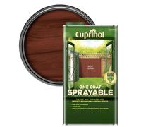 Cuprinol 5355974 One Coat Sprayable Fence Treatment Rich Cedar 5 Litre