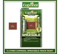 Cuprinol 5355974 One Coat Sprayable Fence Treatment Rich Cedar 5 Litre