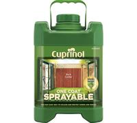 Cuprinol 5355974 One Coat Sprayable Fence Treatment Rich Cedar 5 Litre