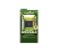 Cuprinol Spray Fence Treatment Black 5L - One-Coat, Quick-Drying, Wax-Enriched Colour (5355970)