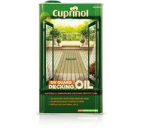 Cuprinol 5122415 Uv Guard Decking Oil_SML Exterior Woodcare, Natural Oak