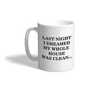 Cups Last Night I Dreamed My Whole House was Cup Company 2PCS-330ML | Funny Coffee Cups Novelty Tea Cup Teacher Office