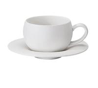 Cups, Mugs and Saucers Japanese Style Set, 110/280ml Egg-Shaped Ceramic Mug, Black White Fired Stone Coffee Cup & Saucer(White,Small)