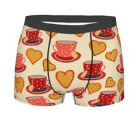Cups Of Tea Men'S Boxer Briefs Comfortable Boxer Pants Undershorts Fitted Athletic Underwear S
